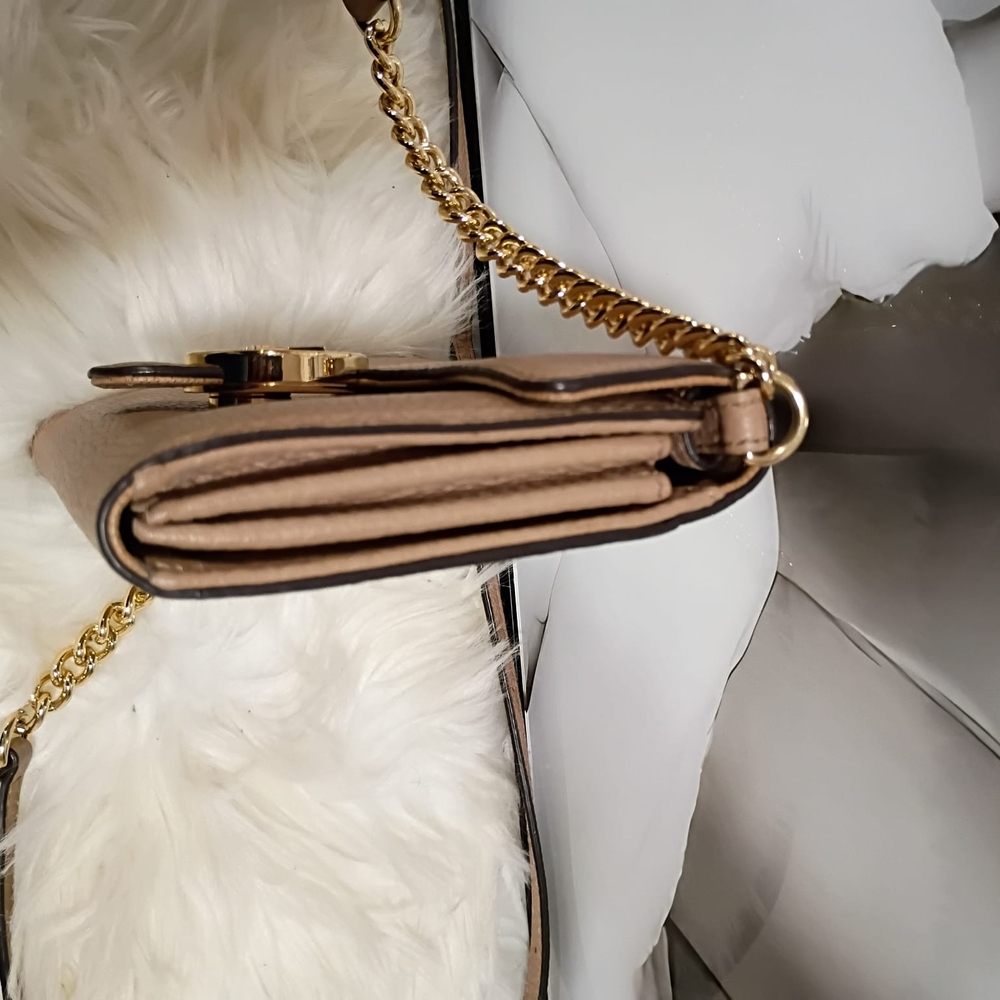 Michael Kors Taupe Crossbody Bag with Gold Accents - Picture 11 of 11